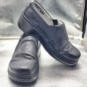 Klogs Naples Clog Shoes Womens 8W Black Slip On Nursing Comfort Slip Resistant